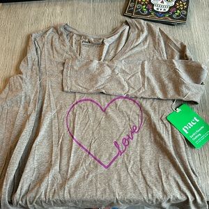 Loose fit organic  long sleeve tee